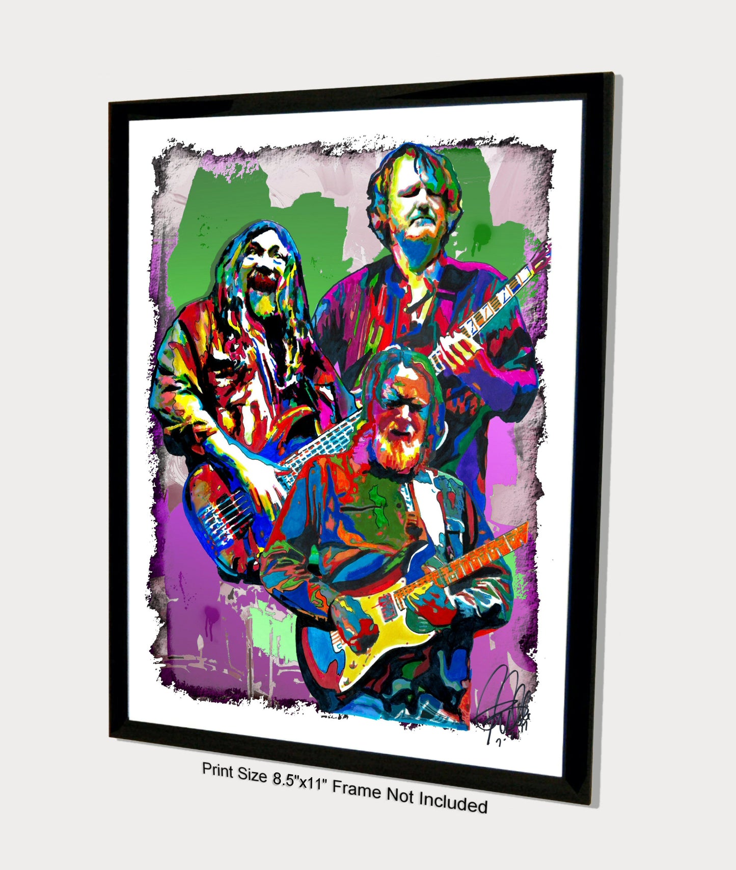 John Bell Dave Schools Jimmy Herring Rock Music Poster Print Wall Art 8.5x11