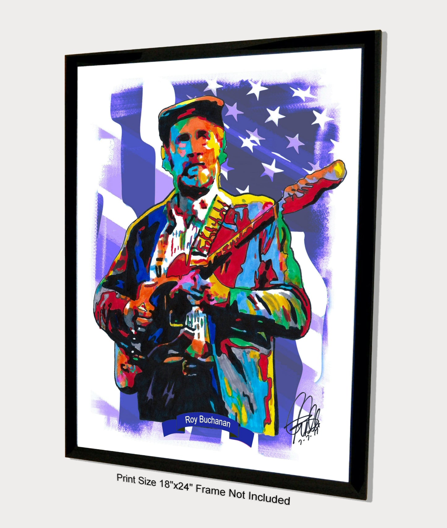 Roy Buchanan Singer Guitar Blues Rock Music Poster Print Wall Art 18x24