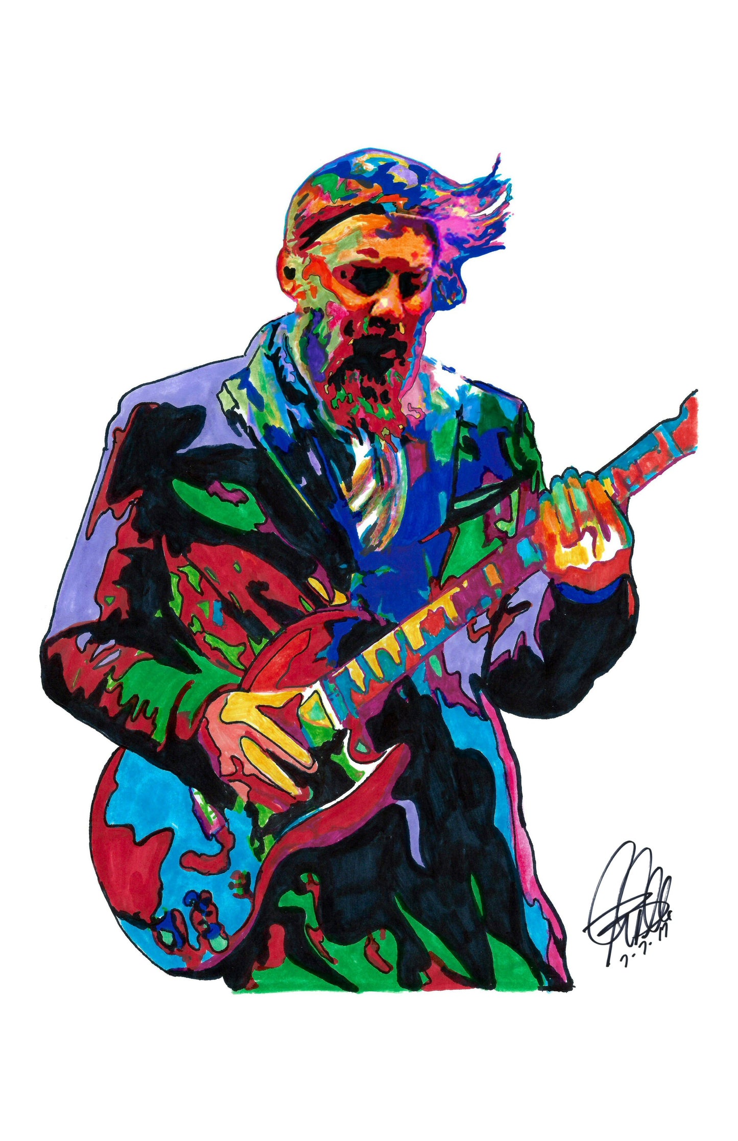 Derek Trucks Allman Brothers Guitar Rock Music Poster Print Wall Art 11x17