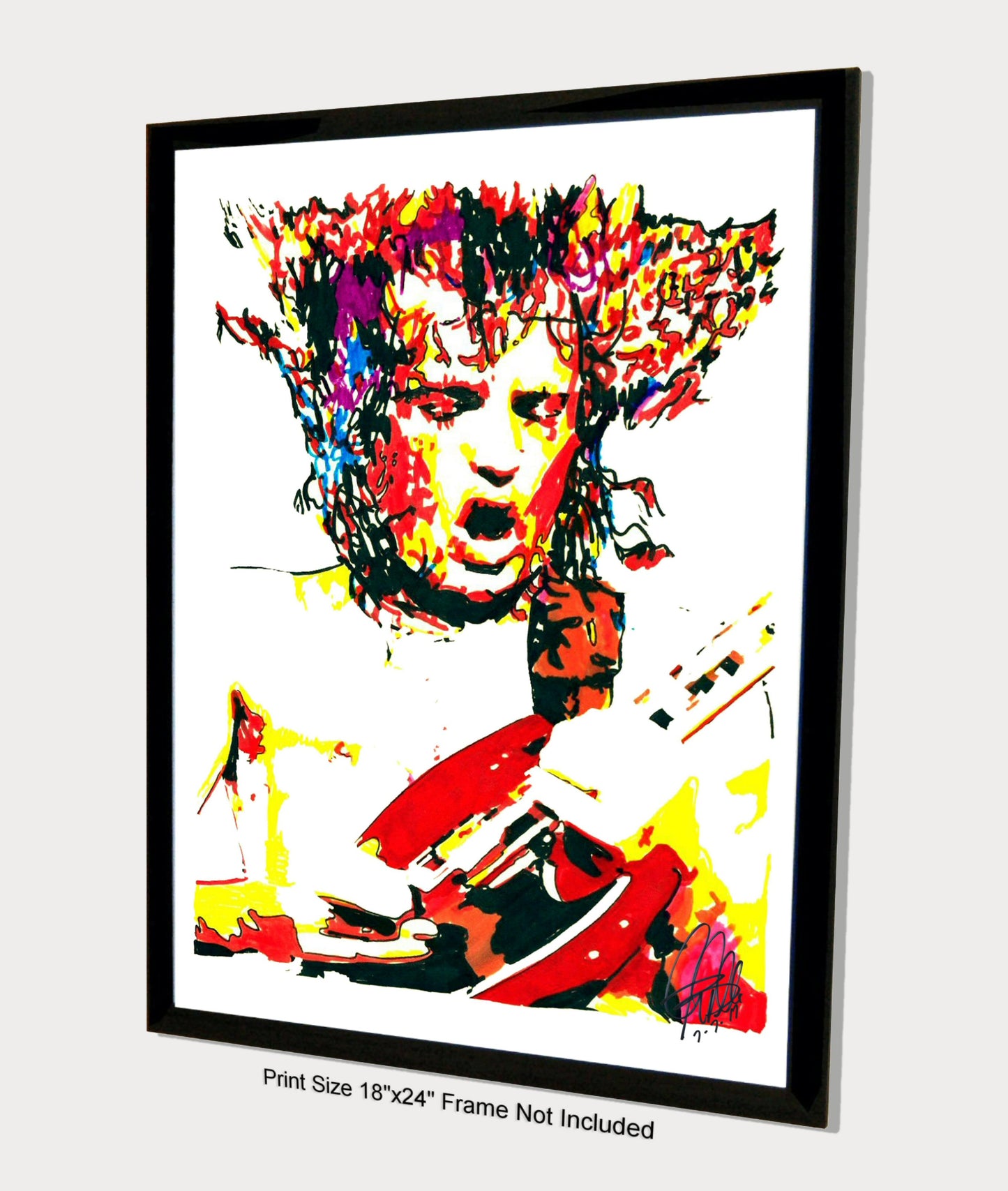 Angus Young ACDC Guitar Rock Music Poster Print Wall Art 18x24