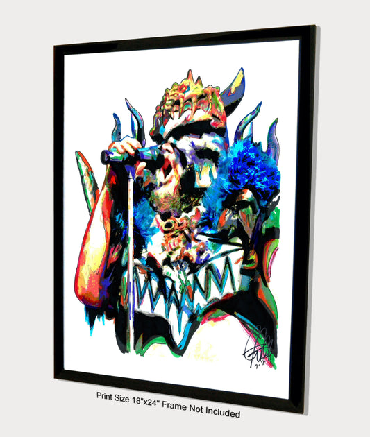 Blothar GWAR Thrash Metal Rock Print Poster Wall Art 18x24