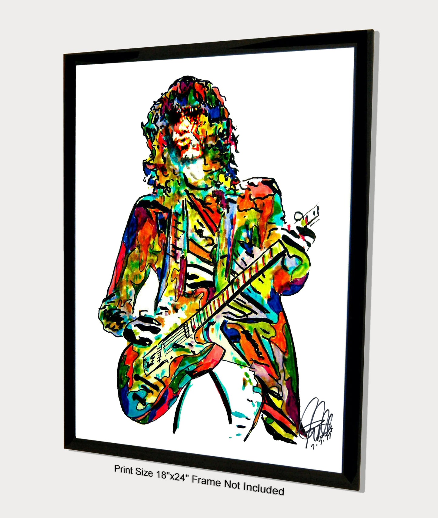 Jimmy Page Led Zeppelin Guitar Music Poster Print Wall Art 18x24