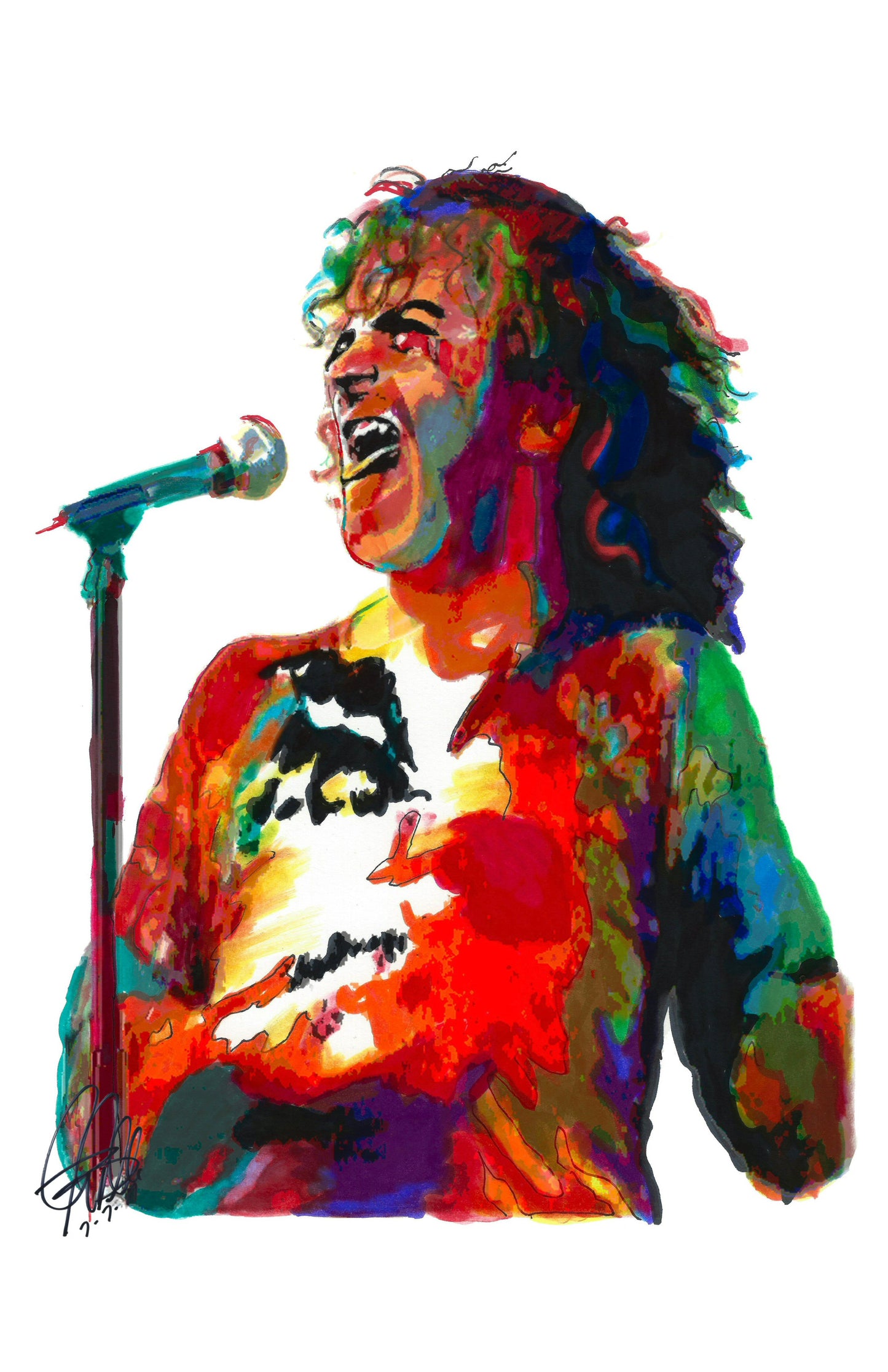 Joe Cocker Singer Blues Pop Rock Music Poster Print Wall Art 11x17