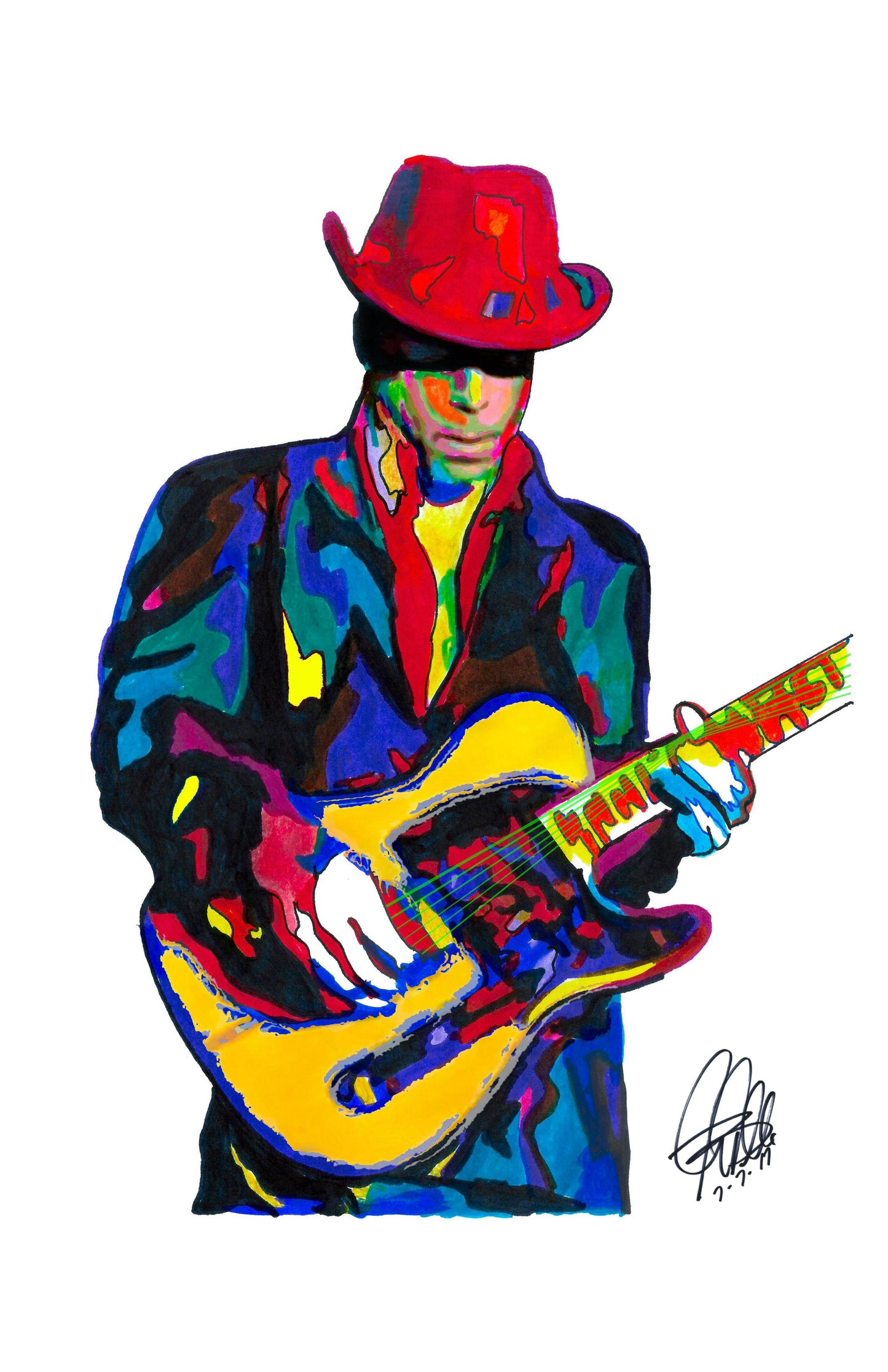 Prince Singer Guitar Rock Music Poster Print Wall Art 11x17