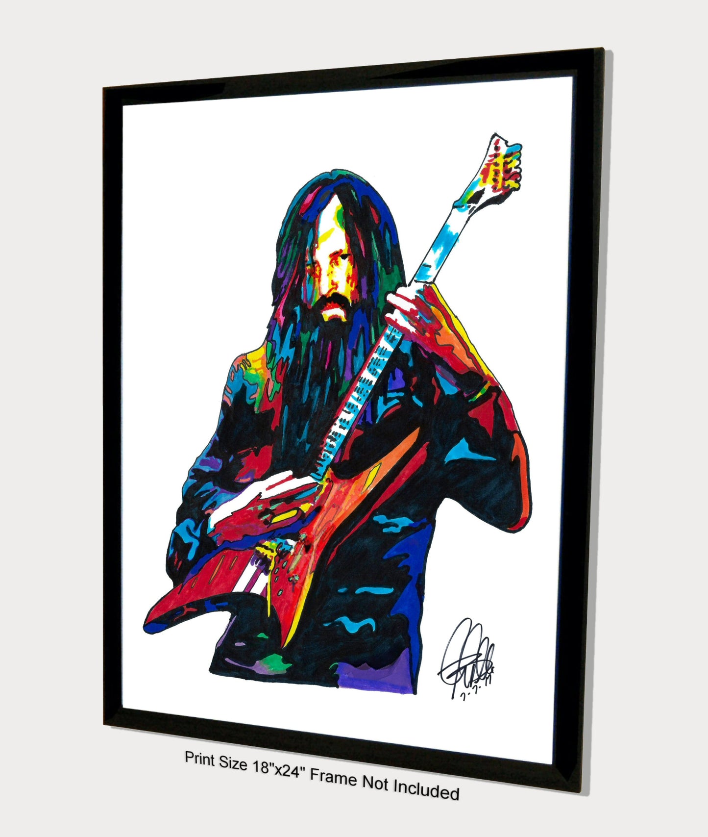 Oli Herbert All That Remains Guitar Rock Music Poster Print Wall Art 18x24