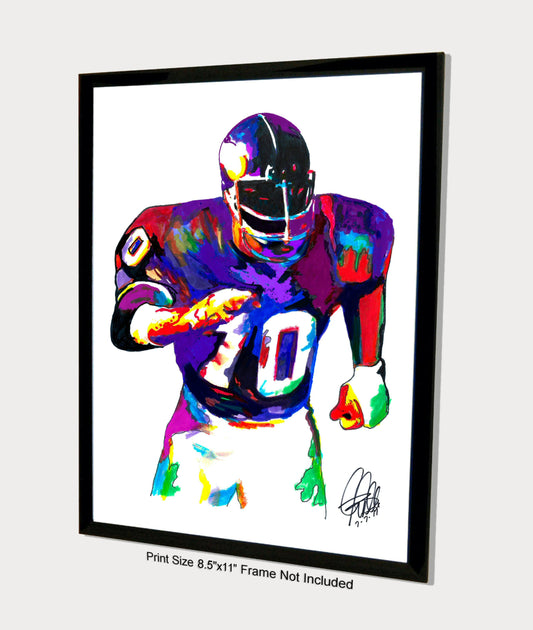 Jim Marshall Minnesota Vikings Football Sports Poster Print Wall Art 8.5x11