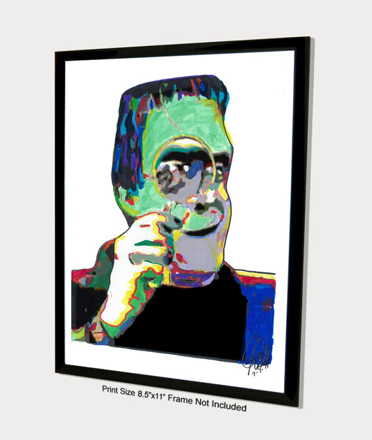 Herman Munster Fred Gwynne The Munsters Poster Print Wall Art 8.5x11