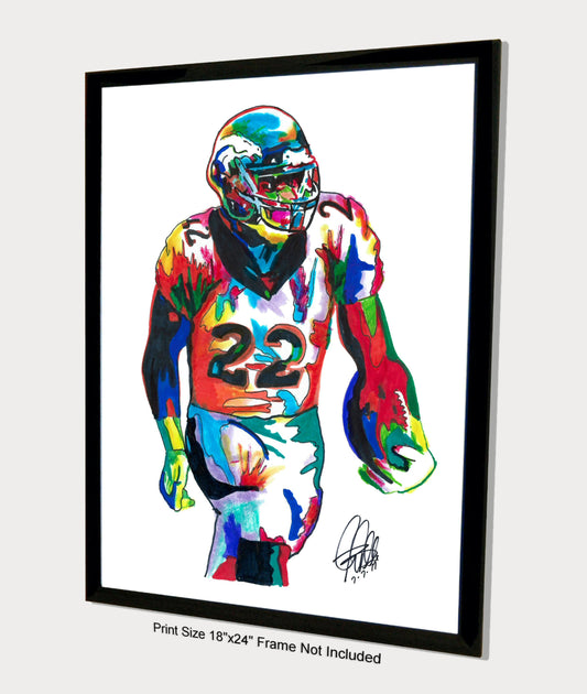 CJ Anderson Denver Broncos NFL Football Sports Print Poster Wall Art 18x24