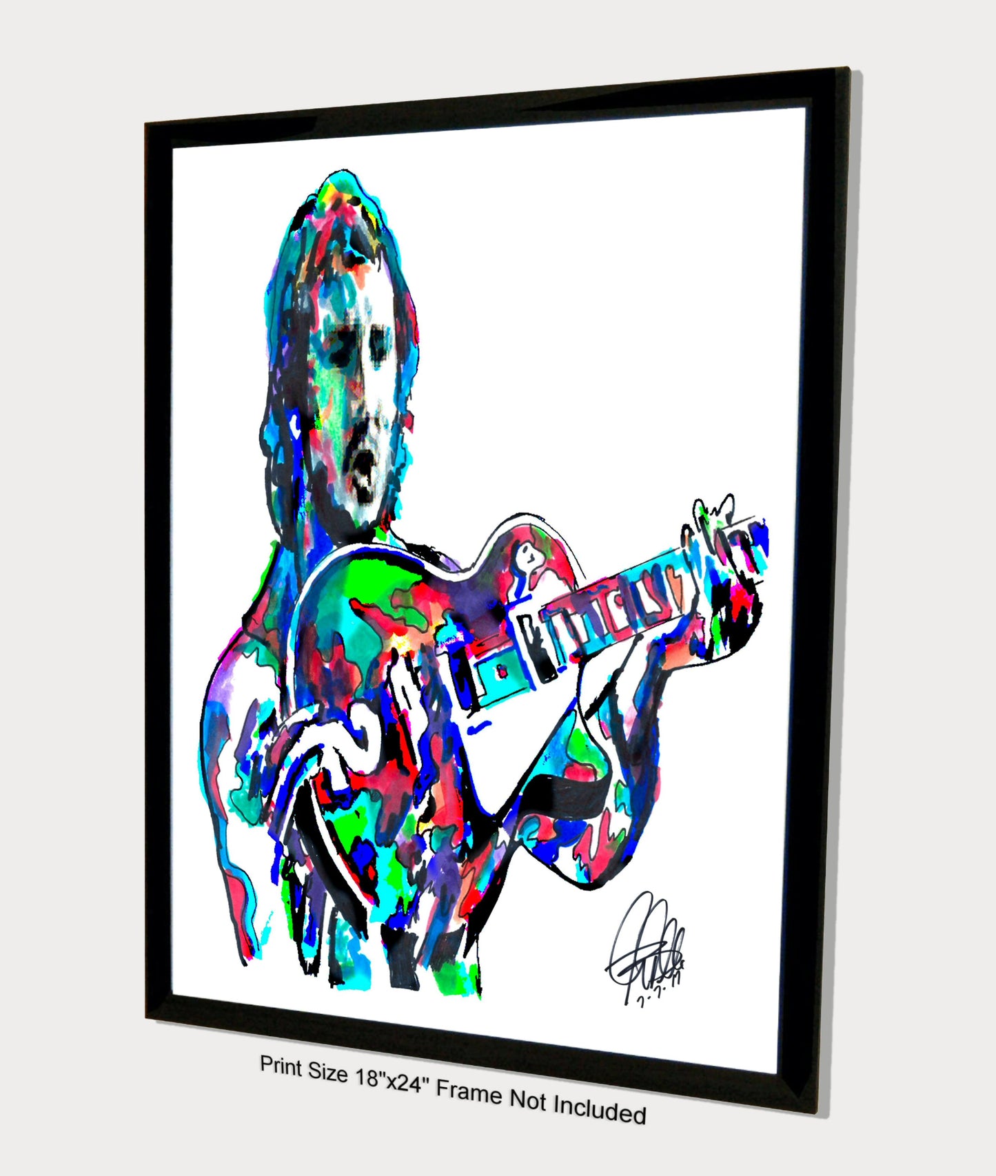 Pete Townshend The Who Guitar Rock Music Print Poster Wall Art 18x24