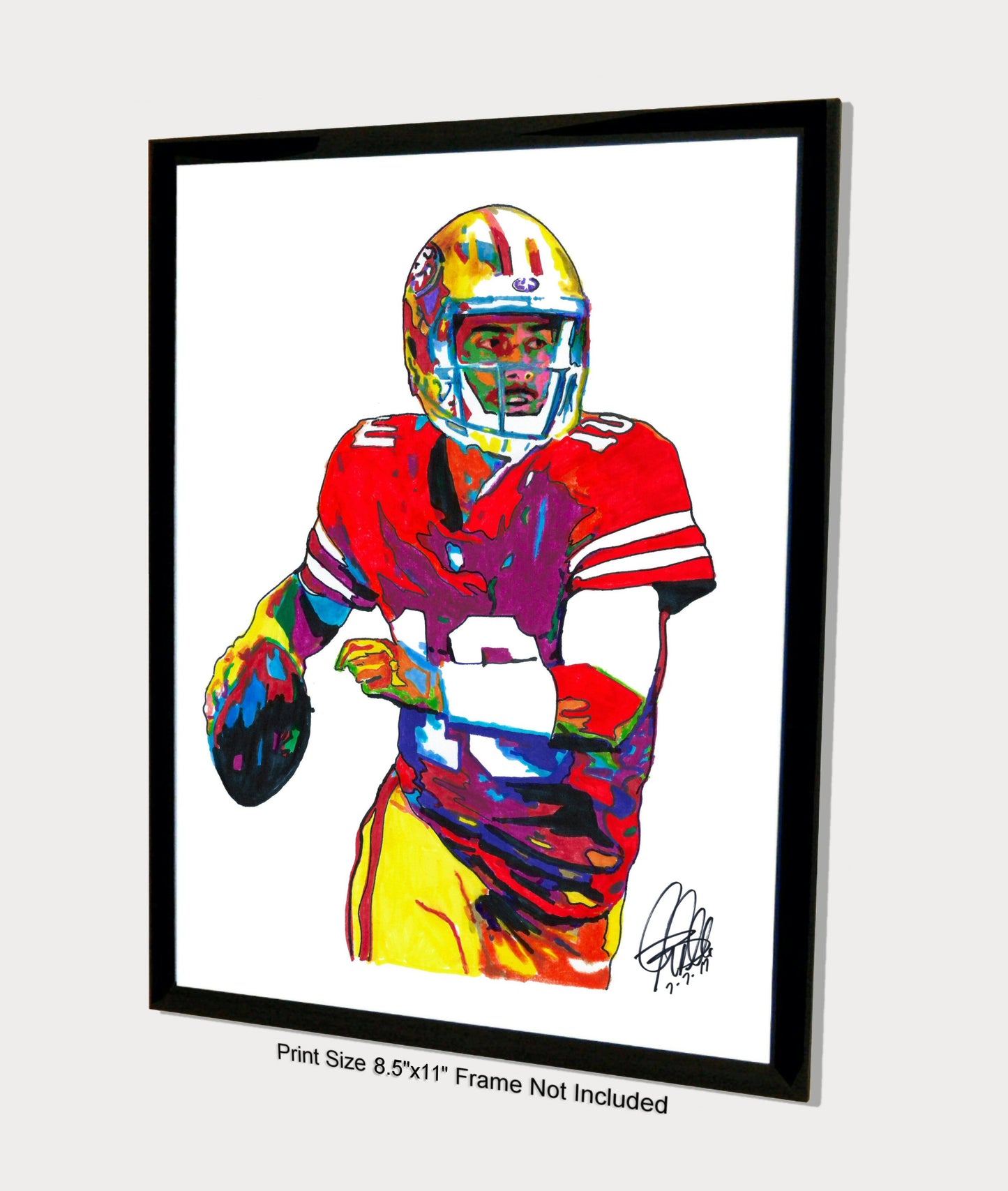 Jimmy Garoppolo San Francisco 49ers Football Sports Poster Print Wall Art 8.5x11