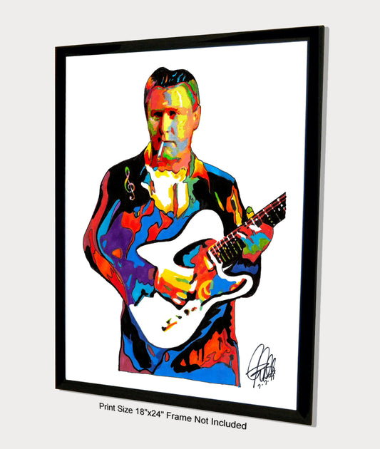 Danny Gatton Guitar Rockabilly Jazz Music Poster Print Wall Art 18x24