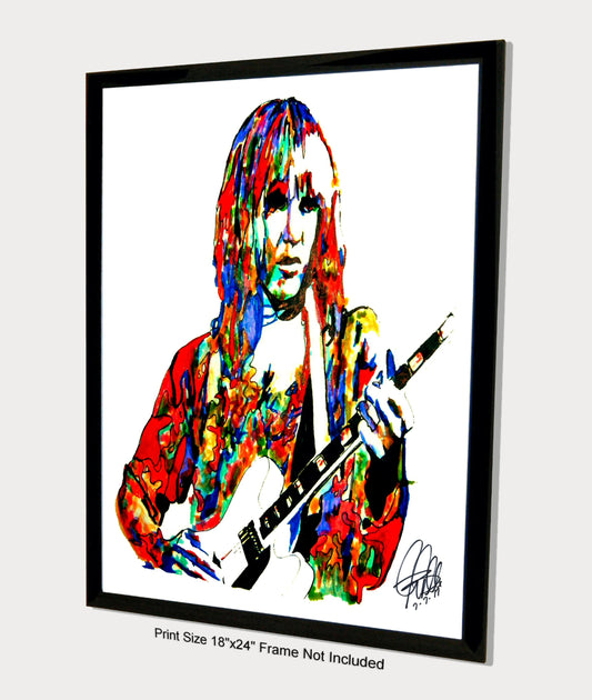 Alex Lifeson Rush Guitar Rock Music Poster Print Wall Art 18x24