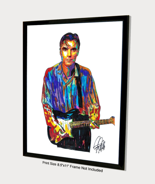 David Byrne Talking Heads Wild Life Rock Music Poster Print Wall Art 8.5x11