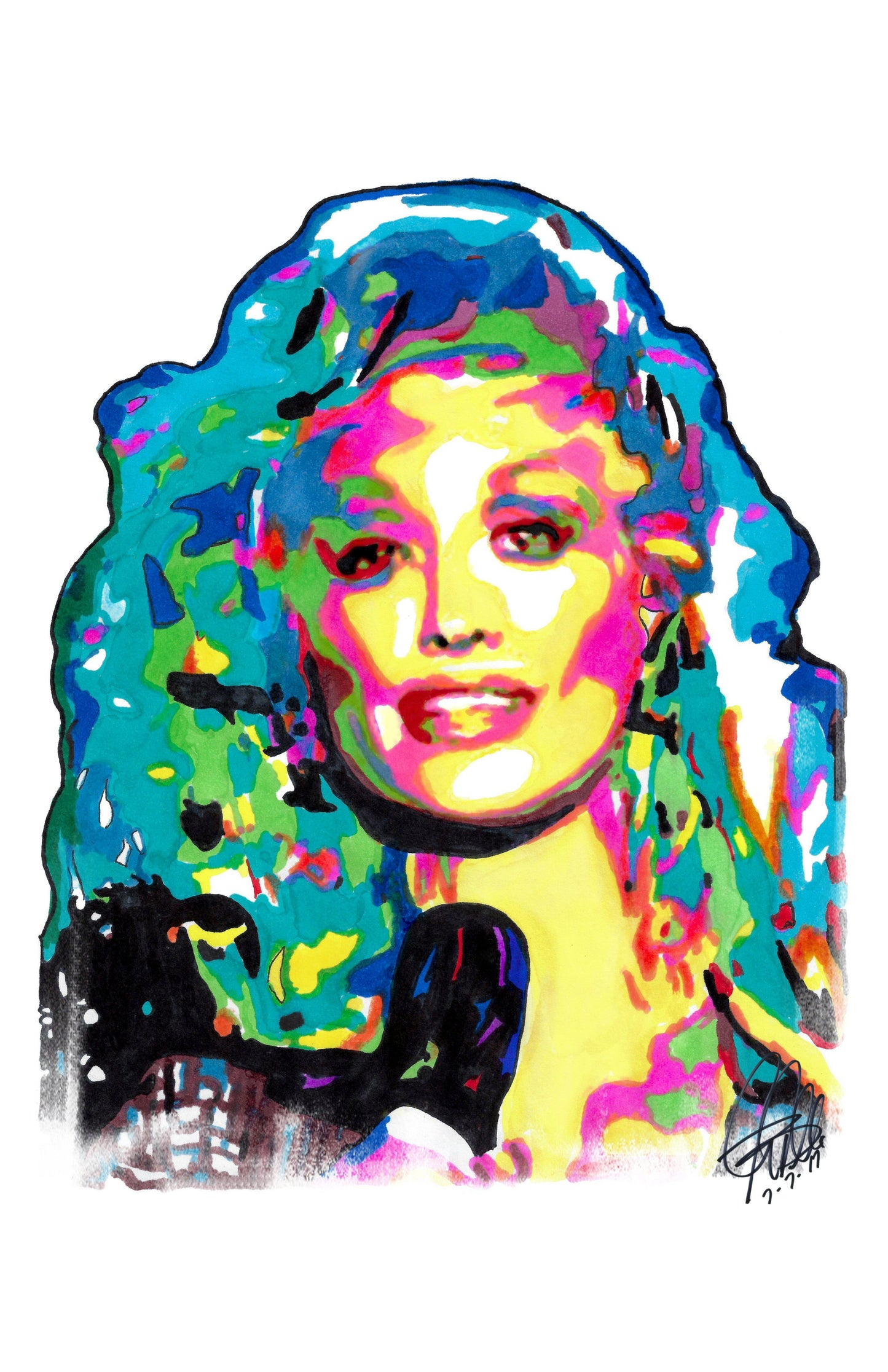 Dolly Parton Singer Country Music Poster Print Wall Art 11x17