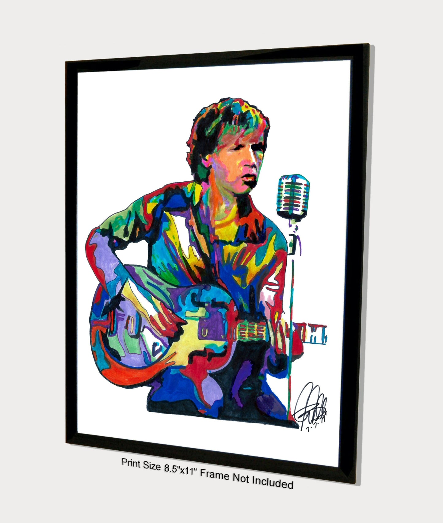 Beck Guitar Rap Rock Pop Music Poster Print Wall Art 8.5x11