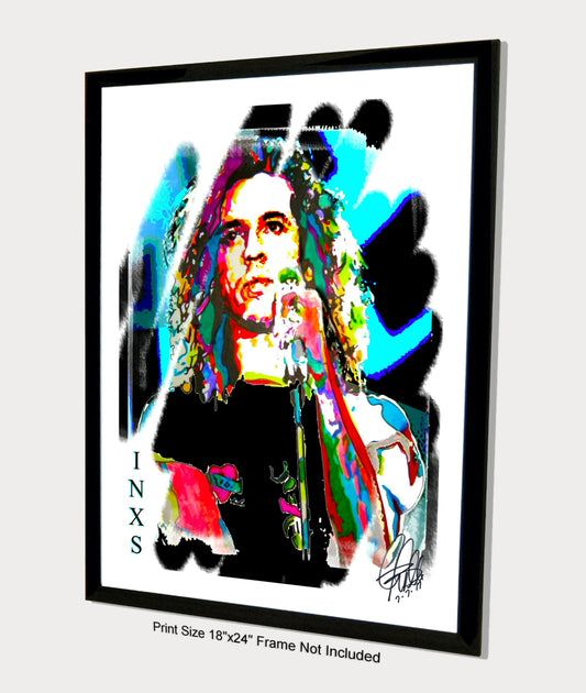 Michael Hutchence INXS Singer New Wave Rock Music Poster Print Wall Art 18x24