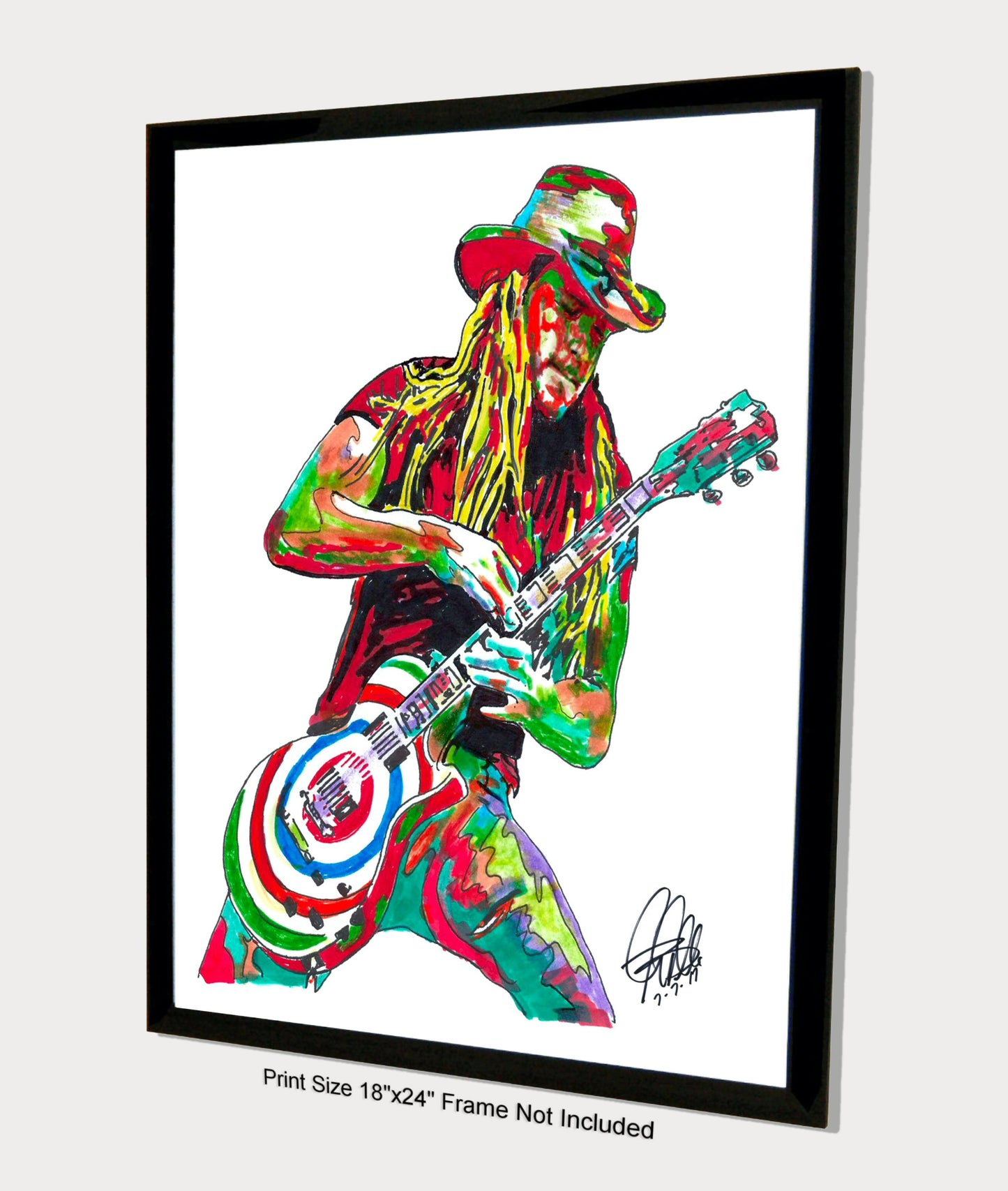 Zakk Wylde Black Label Society Ozzy Guitar Rock Music Poster Print Art 18x24