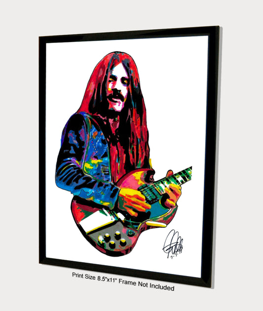 Frank Marino Mahogany Rush Guitar Rock Music Poster Print Wall Art 8.5x11