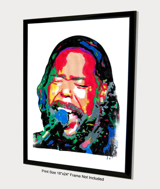 Barry White Singer Soul Music Poster Print Wall Art 18x24