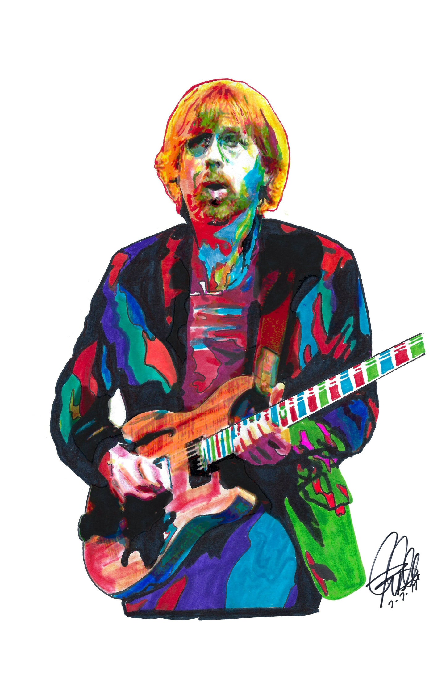 Trey Anastasio Phish Guitar Rock Blues Music Poster Print Wall Art 11x17