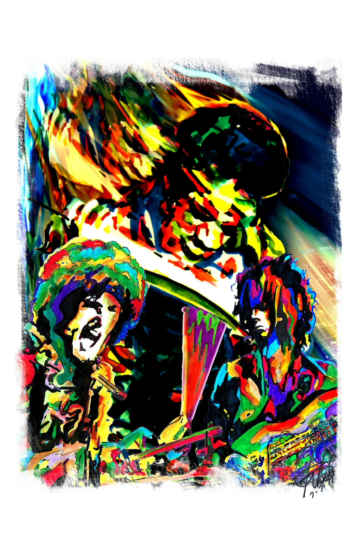 The Jimi Hendrix Experience Blues Hard Rock Music Poster Print Wall Art 11x17