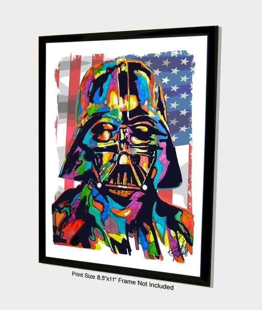 Darth Vader Star Wars Film Print Poster Wall Art 8.5x11