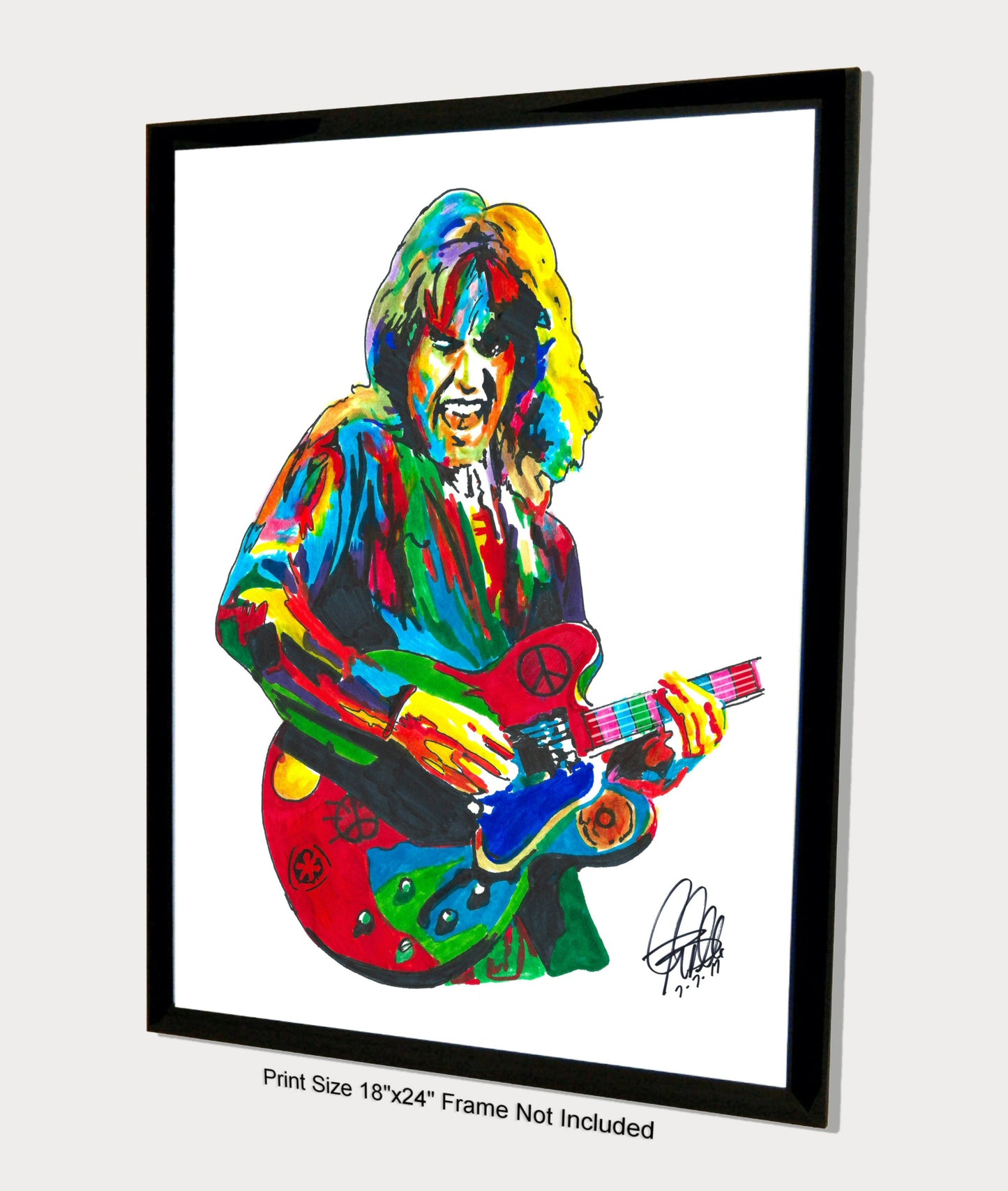 Alvin Lee Ten Years After Guitar Rock Music Poster Print Wall Art 18x24