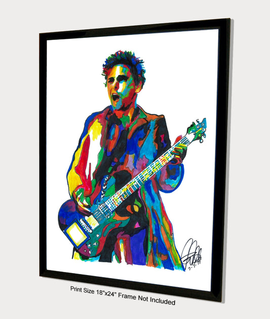 Matt Bellamy Muse Singer Guitar Hard Rock Music Poster Print Wall Art 18x24