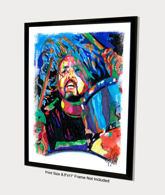 Dave Grohl Foo Fighters Rock Music Poster Print Wall Art 8.5x11