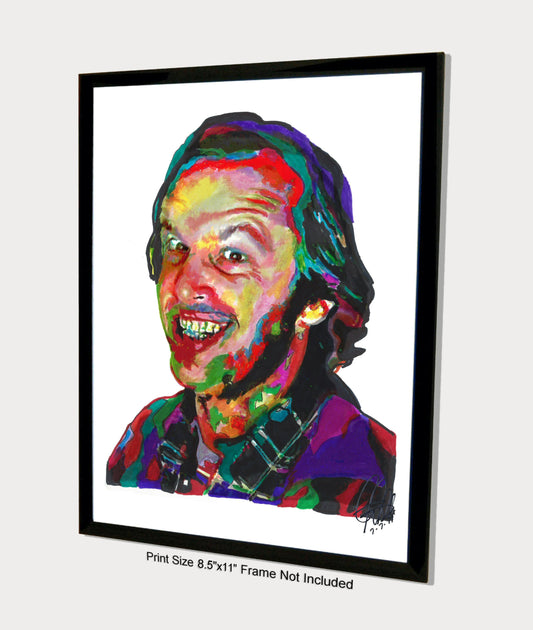 Jack Nicholson The Shining Poster Print Wall Art 8.5x11