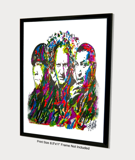 The Three Stooges Moe Larry Curly Comedy Print Poster Wall Art 8.5x11