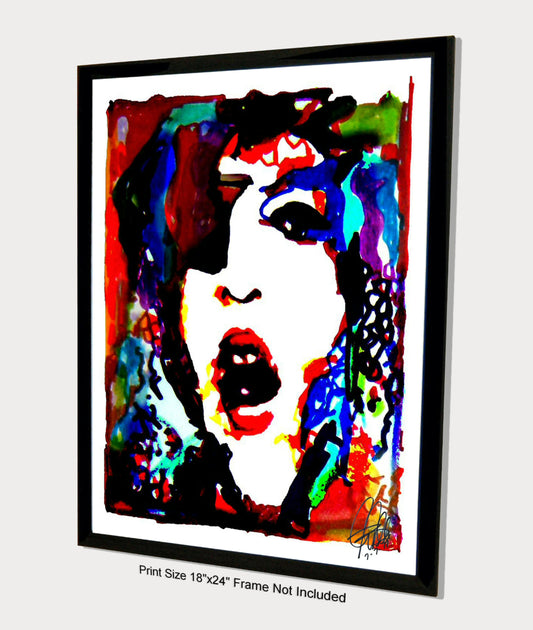 Paul Stanley Kiss Guitar Hard Rock Music Poster Print Wall Art 18x24