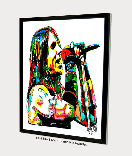 Anthony Kiedis Red Hot Chili Peppers Rock Music Poster Print Wall Art 8.5x11