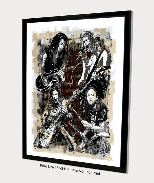 Metallica Thrash Metal Music Print Poster Wall Art 18x24