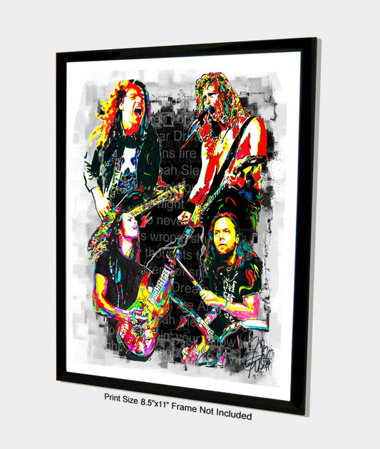 Metallica Heavy Metal Hard Rock Music Print Poster Wall Art 8.5x11