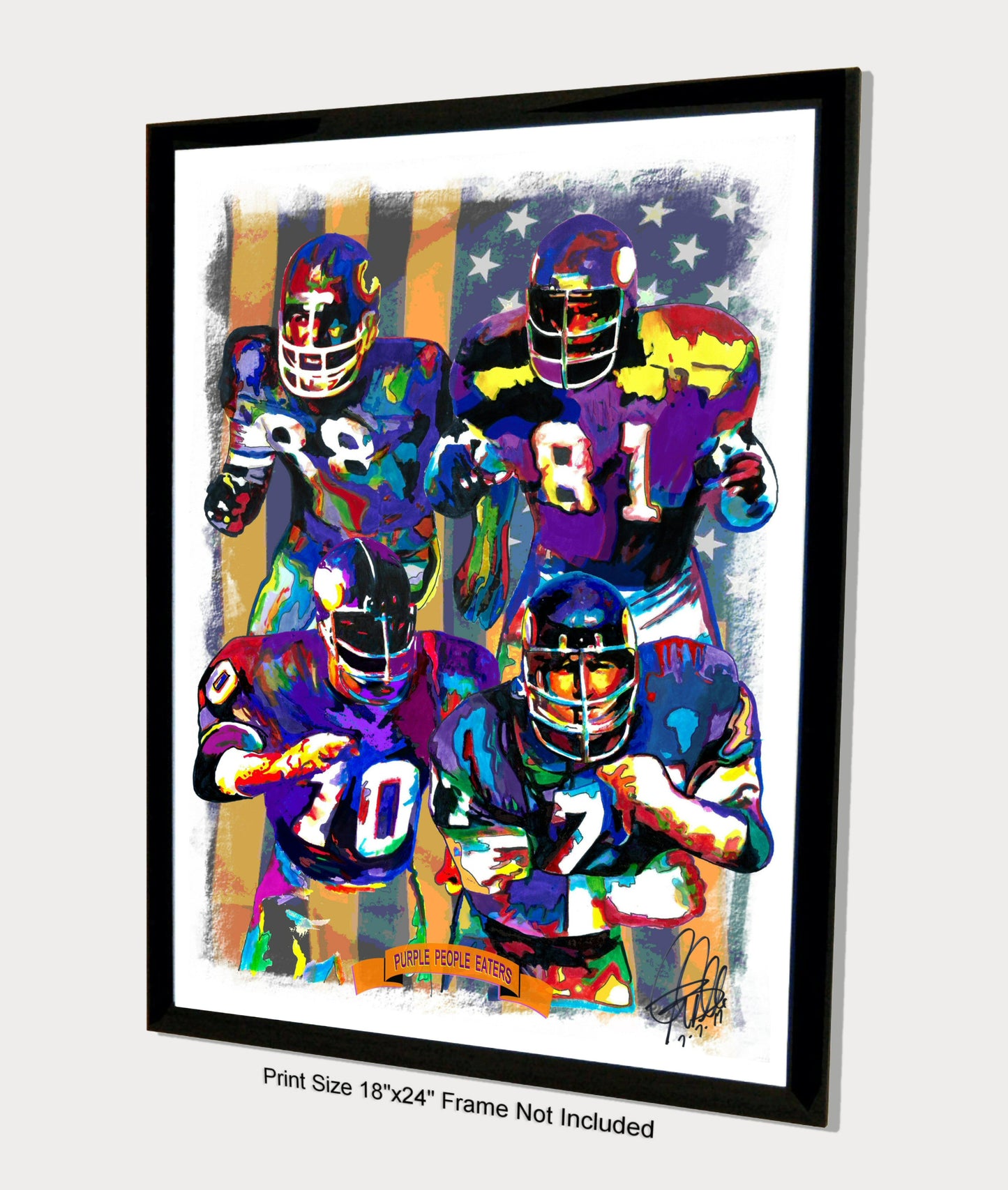 Purple People Eaters Minnesota Vikings Football Sports Poster Print Art 18x24