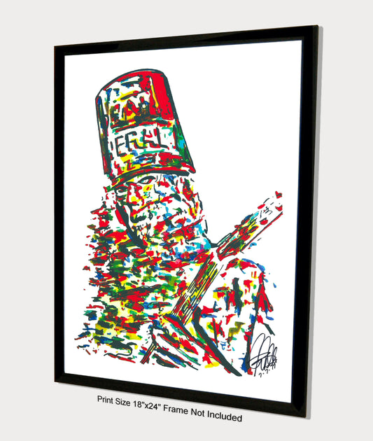 Buckethead Alternative Rock Metal Music Print Poster Wall Art 18x24