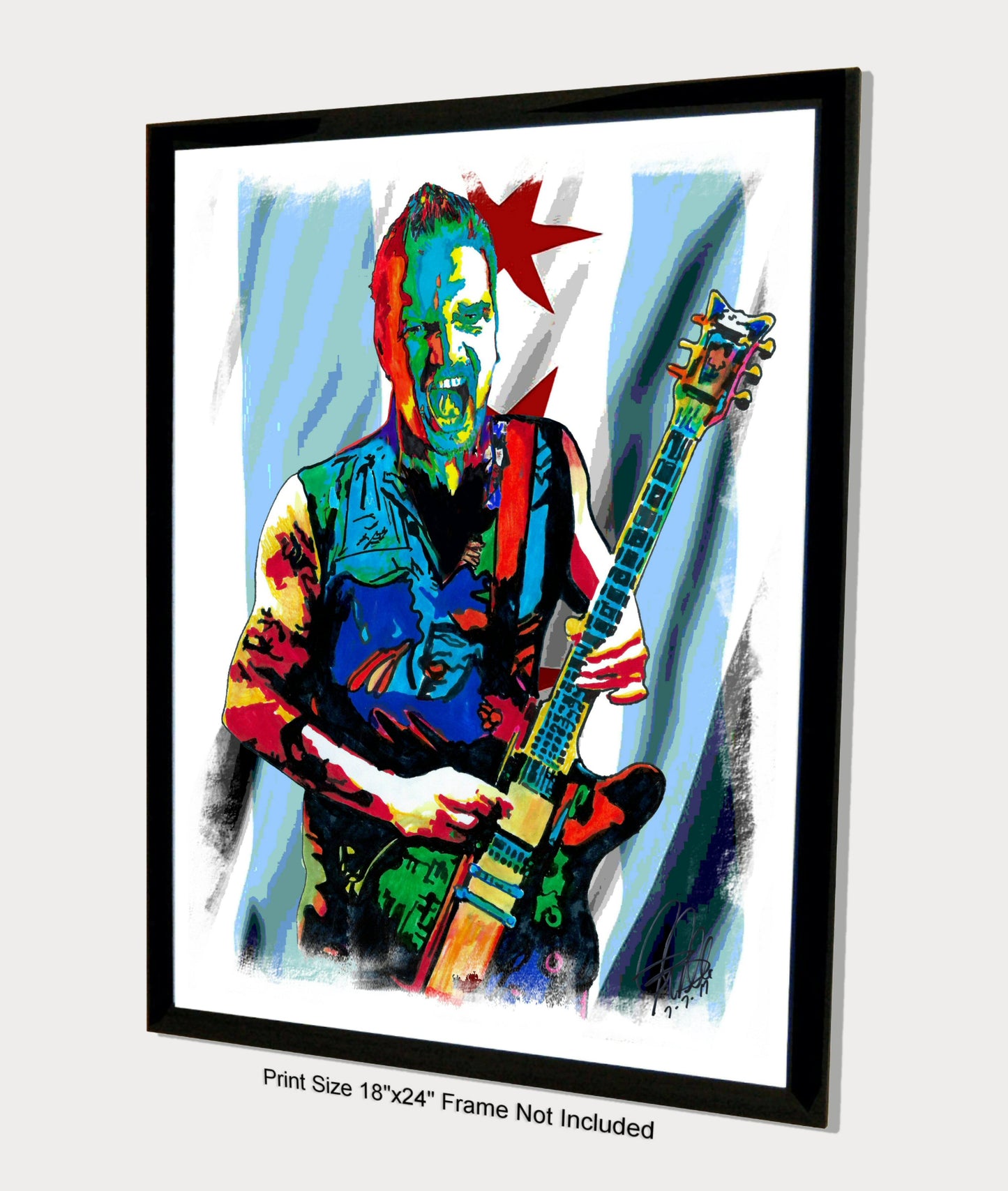 Dan Donegan Disturbed Guitar Heavy Metal Music Poster Print Wall Art 18x24