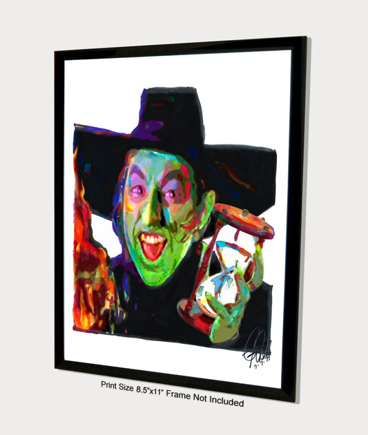 Wicked Witch of the West Wizard of Oz Margaret Hamilton Poster Print Art 8.5x11