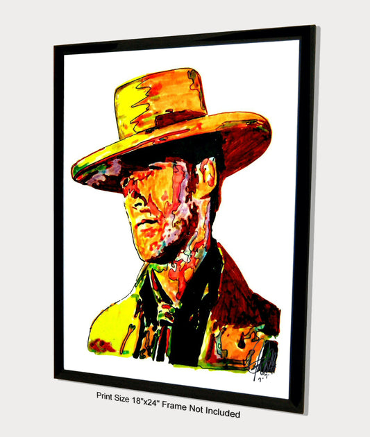 Clint Eastwood The Good the Bad and the Ugly Movies Poster Print Wall Art 18x24