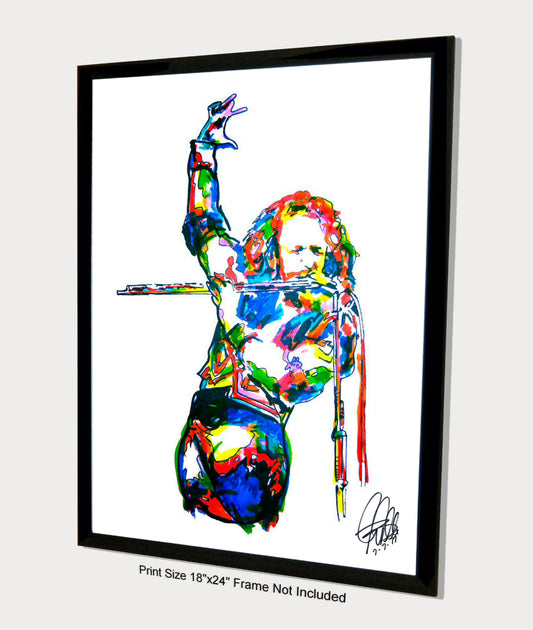 Ian Anderson Jethro Tull Singer Rock Music Poster Print Wall Art 18x24