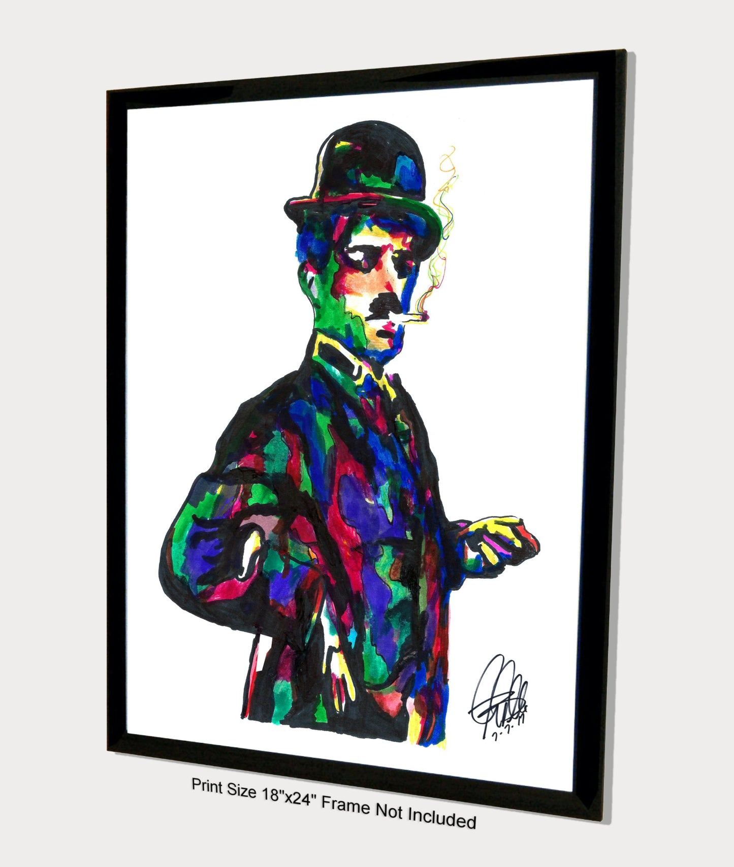 Charlie Chaplin Actor Silent Film Movies Print Poster Art 18x24