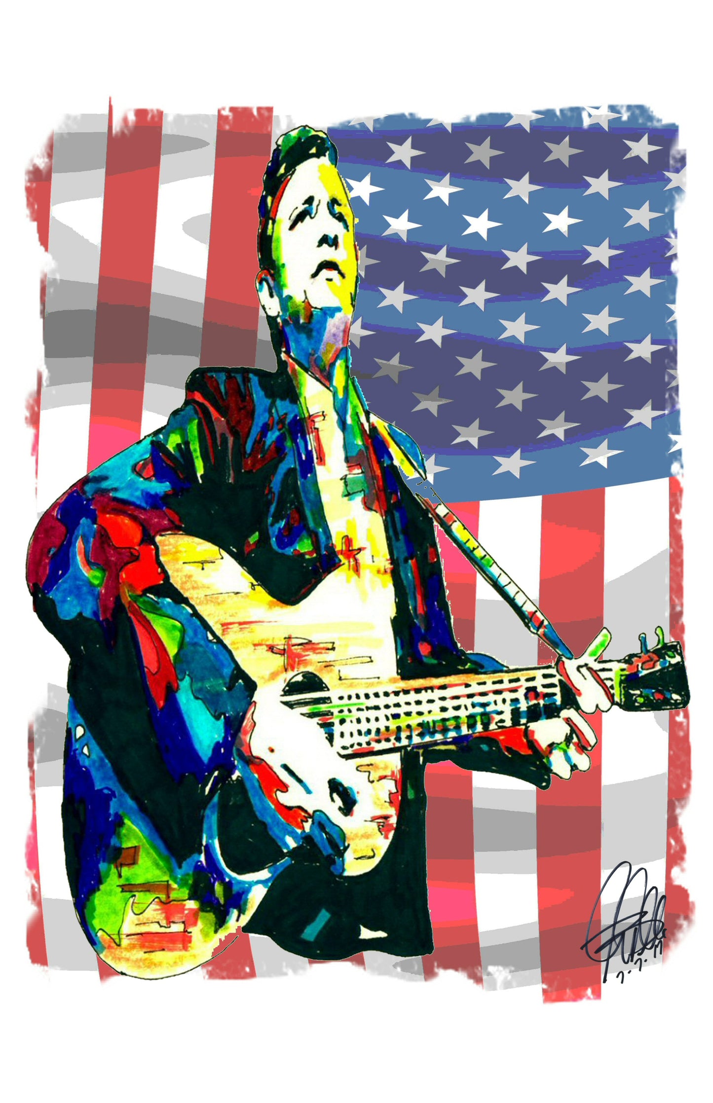 Johnny Cash Country Music Poster Print Wall Art 11x17