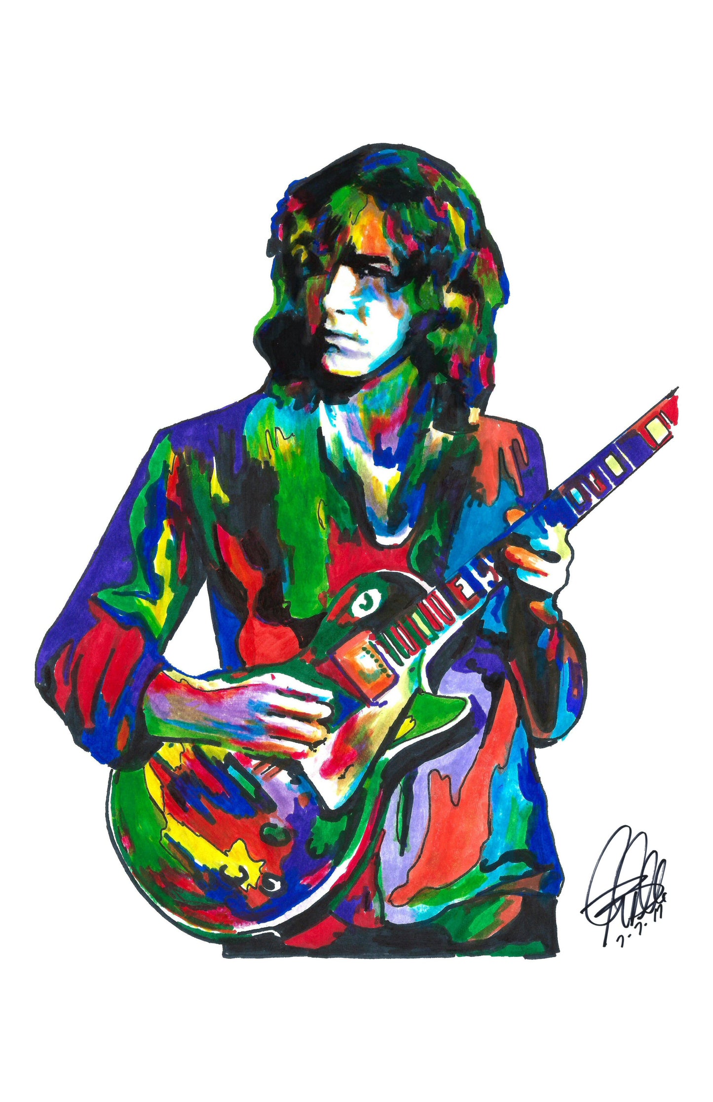 Mick Taylor Bluesbreakers Guitar Blues Rock Music Poster Print Wall Art 11x17