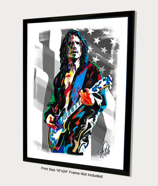 Chris Cornell Soundgarden Singer Hard Rock Music Poster Print Wall Art 18x24