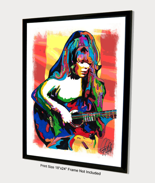 Charo Singer Flamenco Guitar Latin Music Poster Print Wall Art 18x24