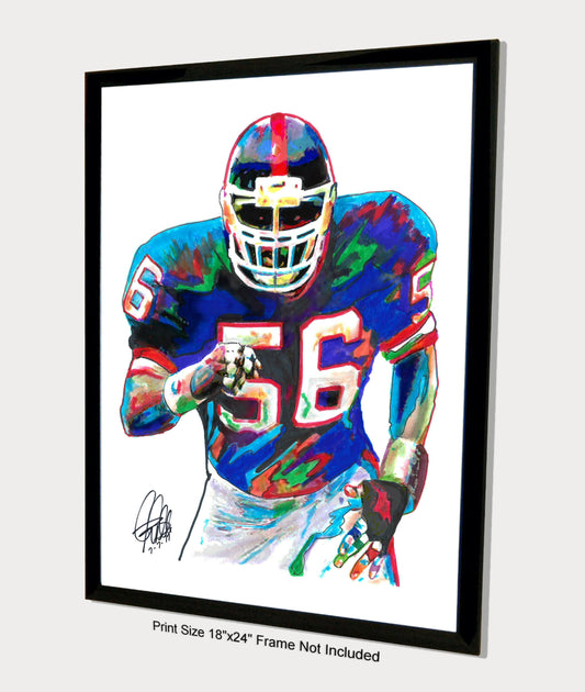 Lawrence Taylor New York Giants LB Football Sports Poster Print Wall Art 18x24