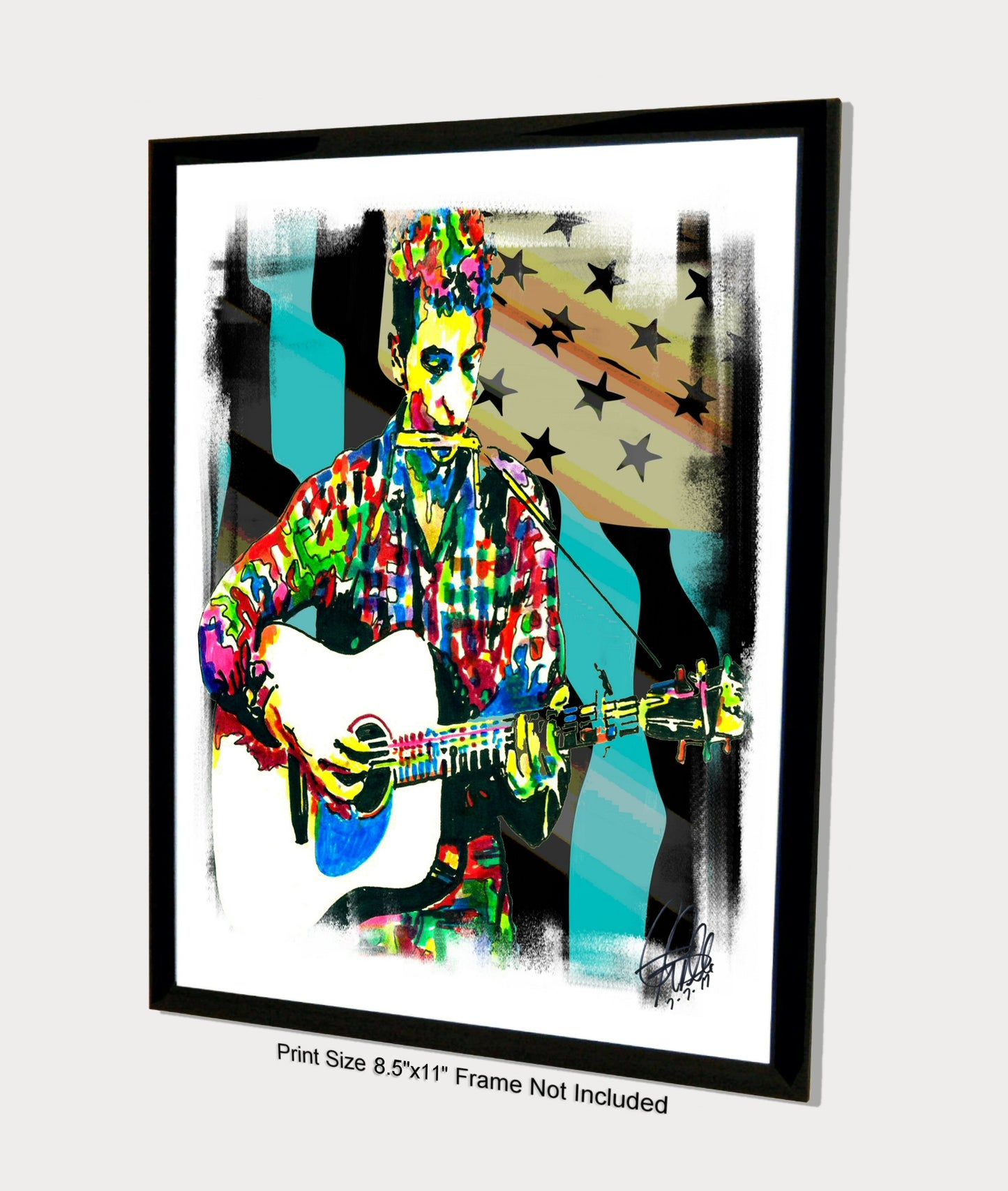 Bob Dylan Folk Rock Music Poster Print Wall Art 8.5x11