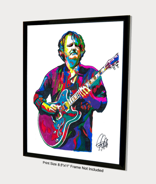 John Bell Guitar Rock Music Poster Print Wall Art 8.5x11