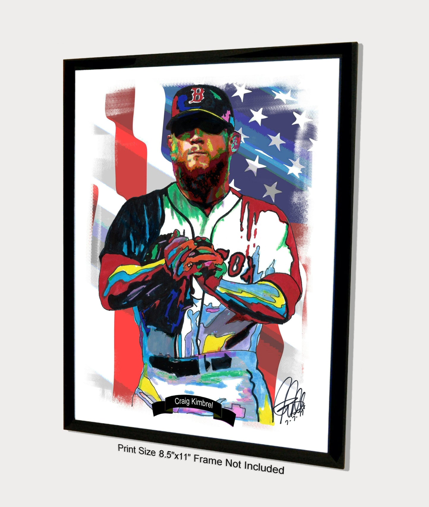 Craig Kimbrel Boston Red Sox Baseball Print Poster Wall Art 8.5x11